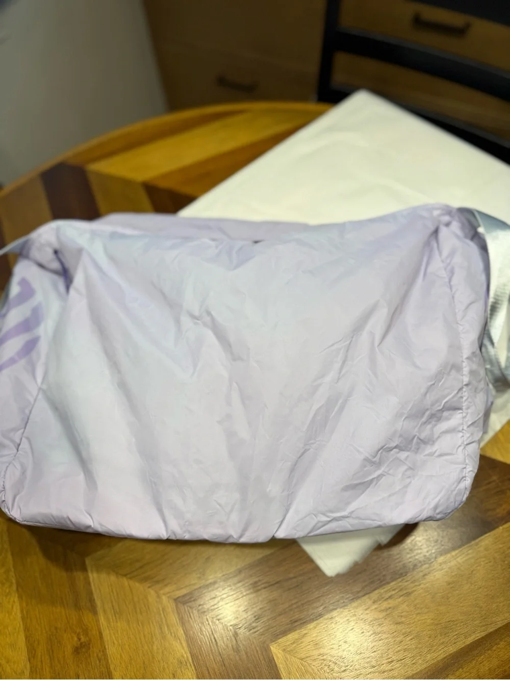 MPG Lavender Duffel Bag with Branded Webbing Strap